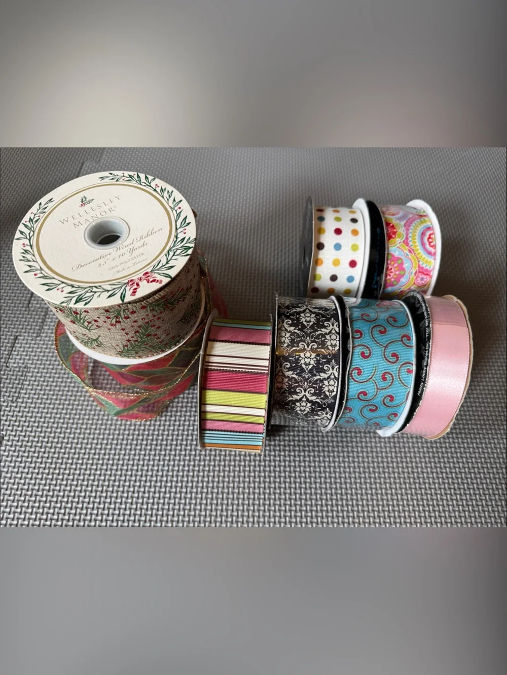 Decorative Ribbon Bundle - Pink, Blue, Multi holiday crafts